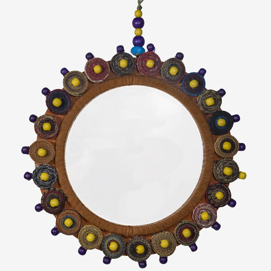 نمای رو به رو آینه سنتی دایره مهتاب2