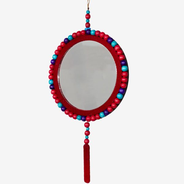 نمای 3رخ آینه سنتی دایره رخسار